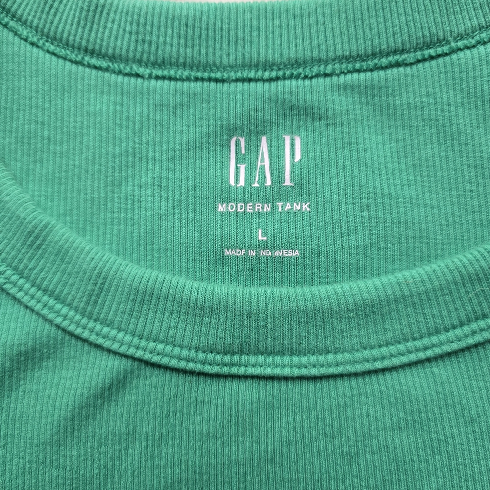 GAP Green Modern Tank Top